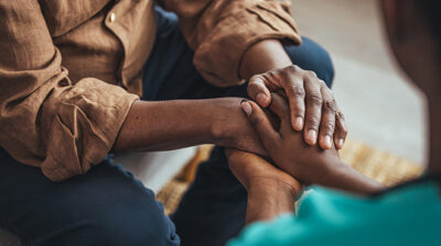 holding hands